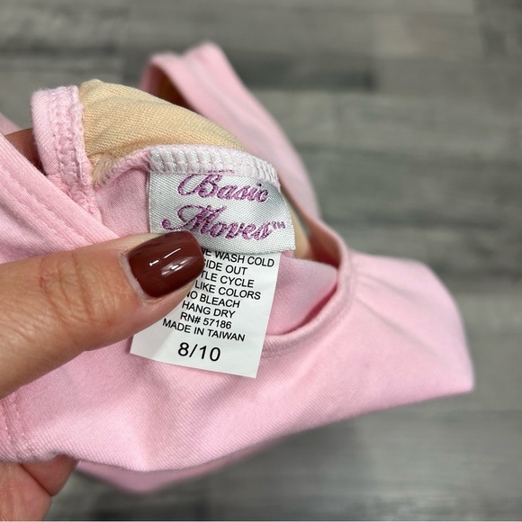 Basic Moves Toddler Girls Pink Leotard 8/10 - Picture 4 of 6